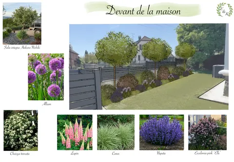 Planche de conception « Devant de la maison »